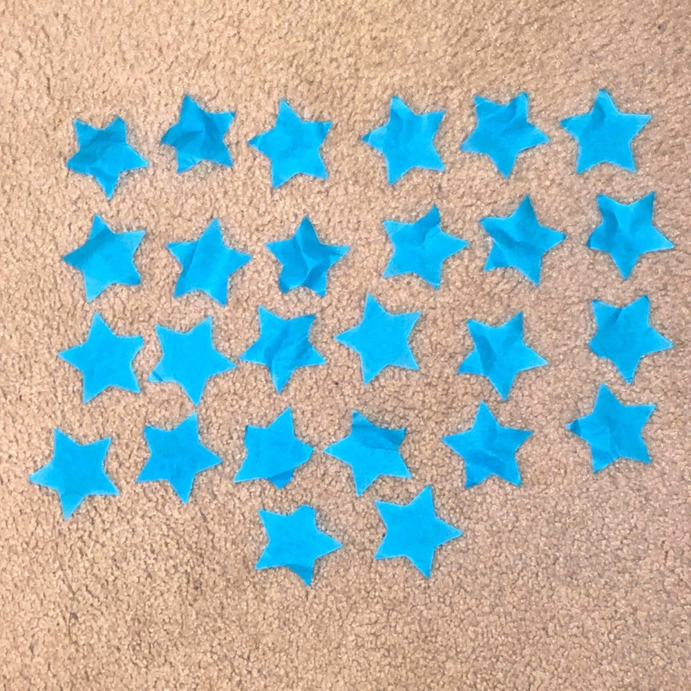 Authentic Taylor Swift 1989 Era Blue Star Confetti